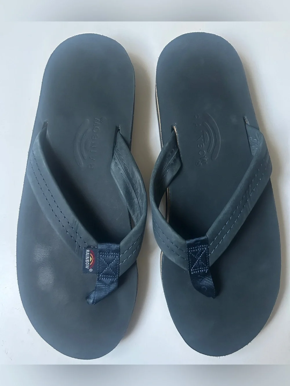 Rainbow Men’s Leather Sandals Flip Flops